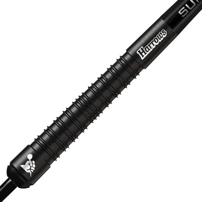 Harrows - Supergrip 90% Black Edition - Steel Šípky - Direct Darts - 1