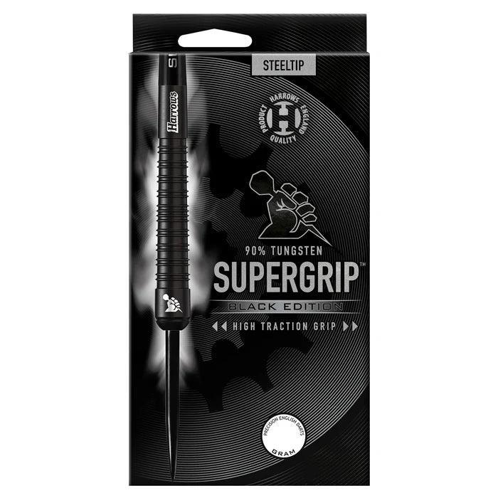 Harrows - Supergrip 90% Black Edition - Steel Šípky - Direct Darts - 5