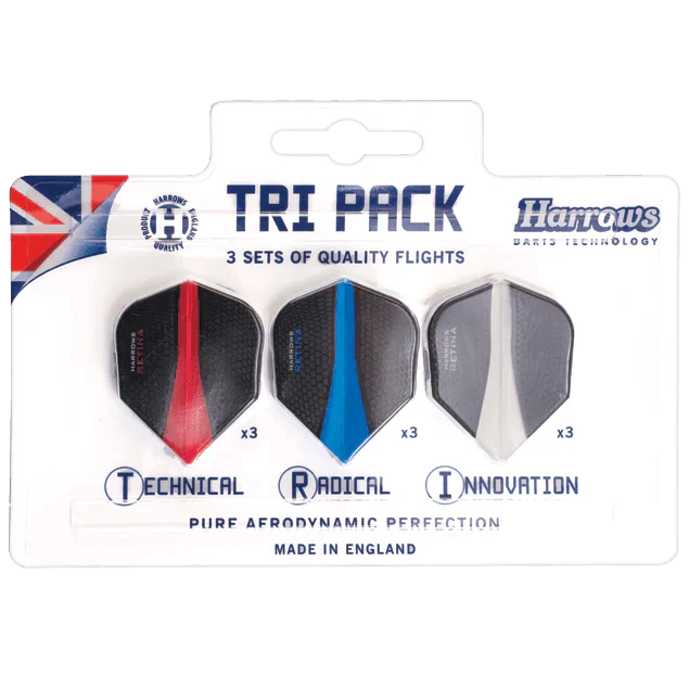 Harrows - Tri Pack Retina - Letky Na Šípky - Direct Darts - 1