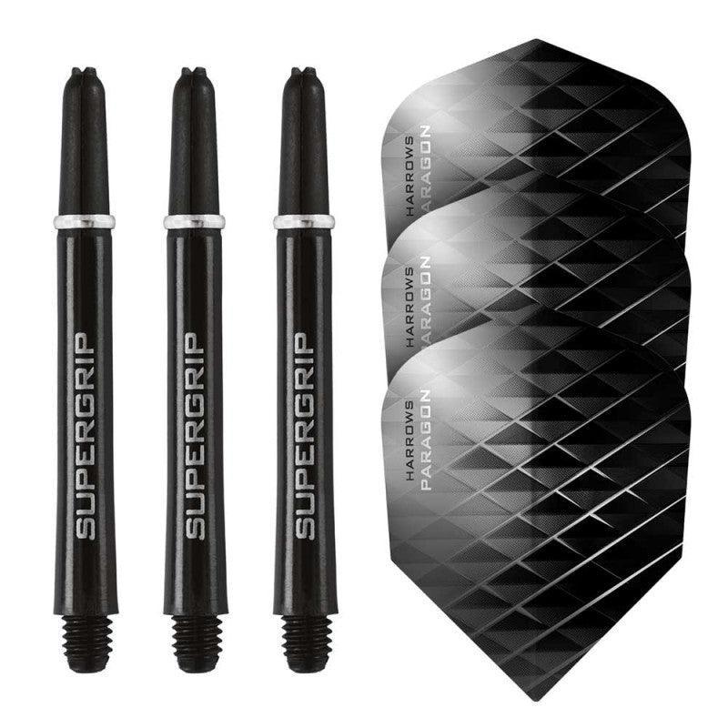 Harrows - Twin Pack Černá/Strieborná - Letky Na Šípky - Direct Darts - 1