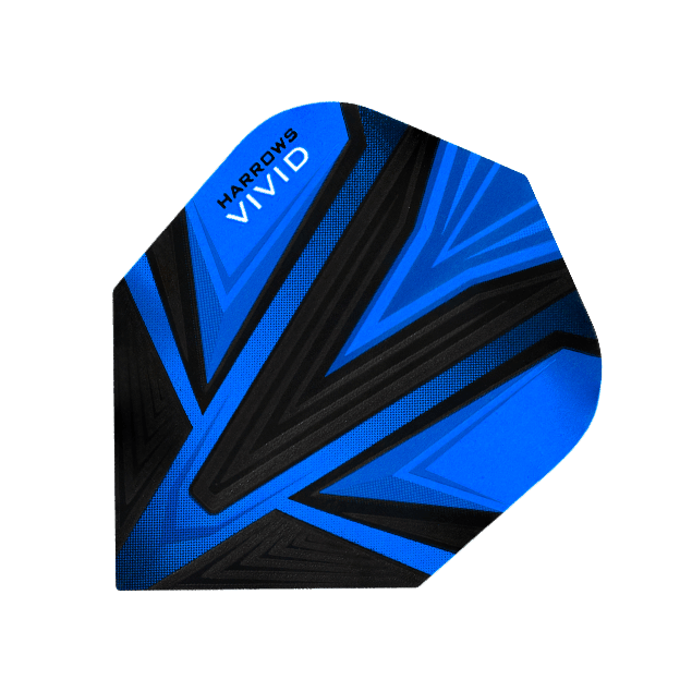 Harrows - Vivid Modrá - 100 Mikron - Letky Na Šípky - Direct Darts - 1