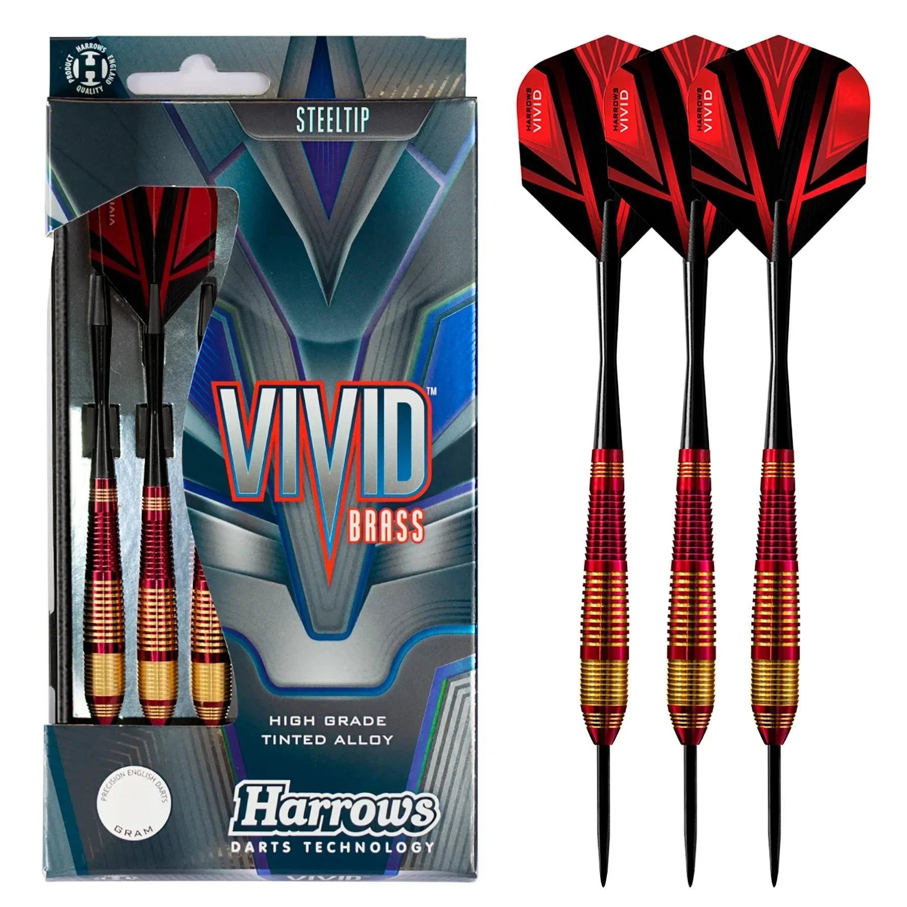 Harrows - Vivid Červená - Steel Šípky - Direct Darts - 2