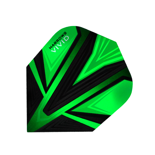 Harrows - Vivid Zelená - 100 Mikron - Letky Na Šípky - Direct Darts - 1