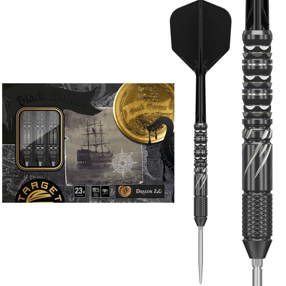 Target Japan - Black Marque Lite Draco - 90% - Steel Šípky - Direct Darts - 1