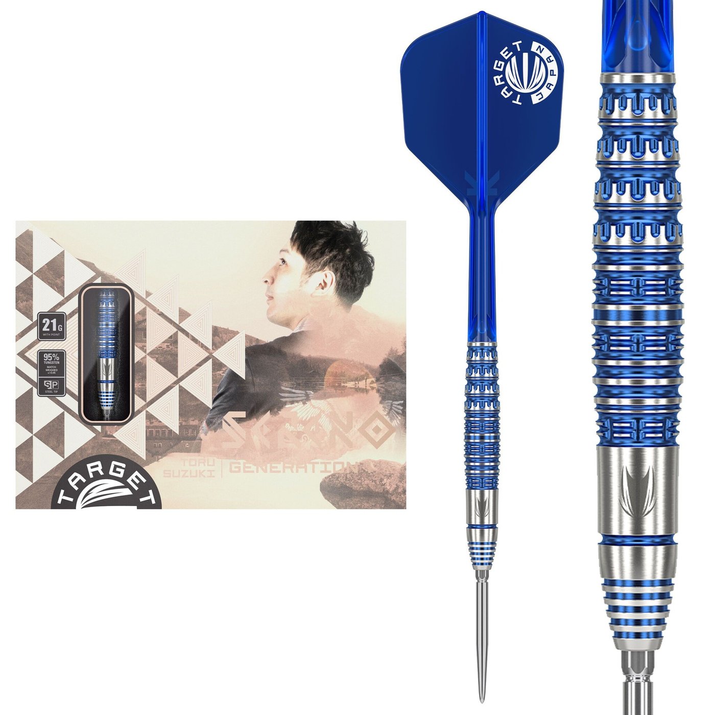 Target Japan - Tooru Suzuki Sereno Gen 1 - 95% - Steel Šípky - Direct Darts - 1