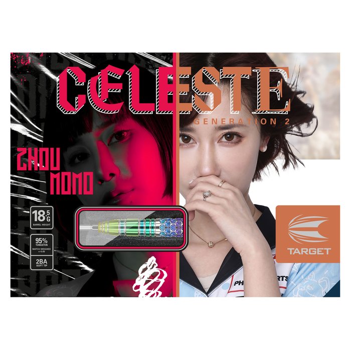 Target Japan - Zhou Momo Celeste Gen2 - 95% - Steel Šípky - Direct Darts - 4