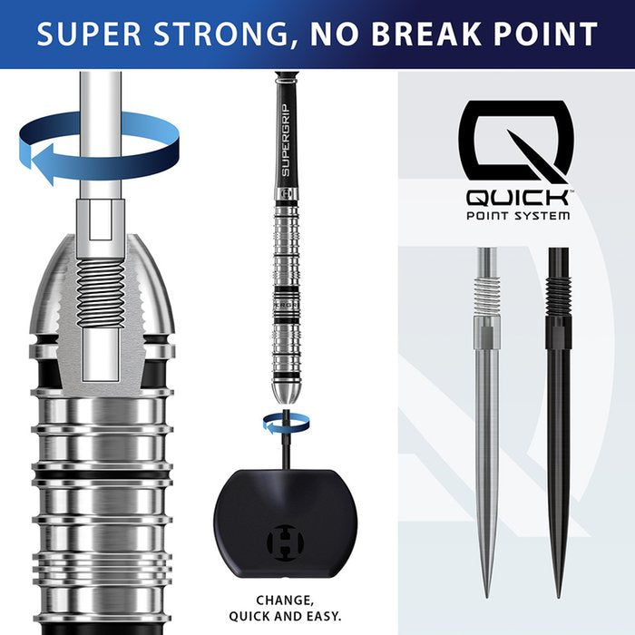 Harrows - Quick Point - Strieborný - Hrot Na Šípky - Direct Darts - 5