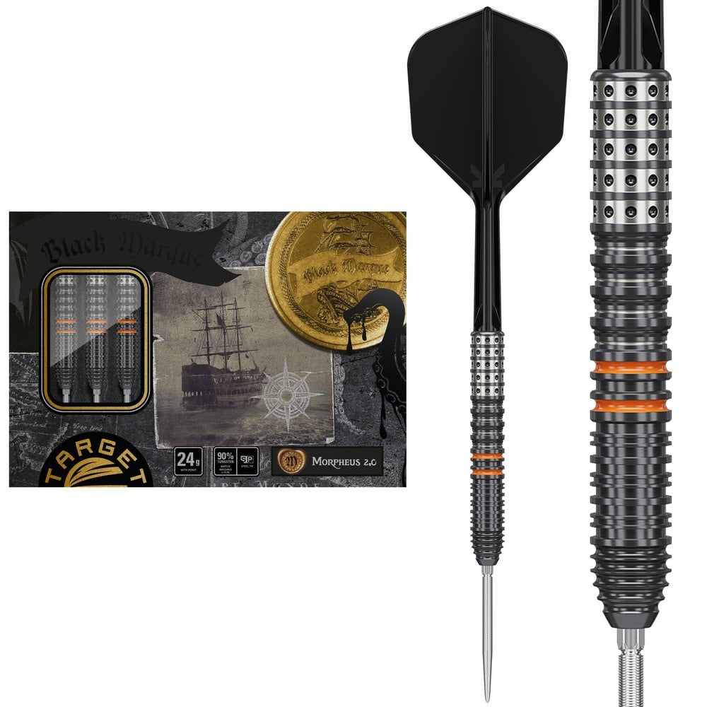 Target Japan - Black Marque Morpheus Gen2 - 90% - Steel Šípky - Direct Darts - 1