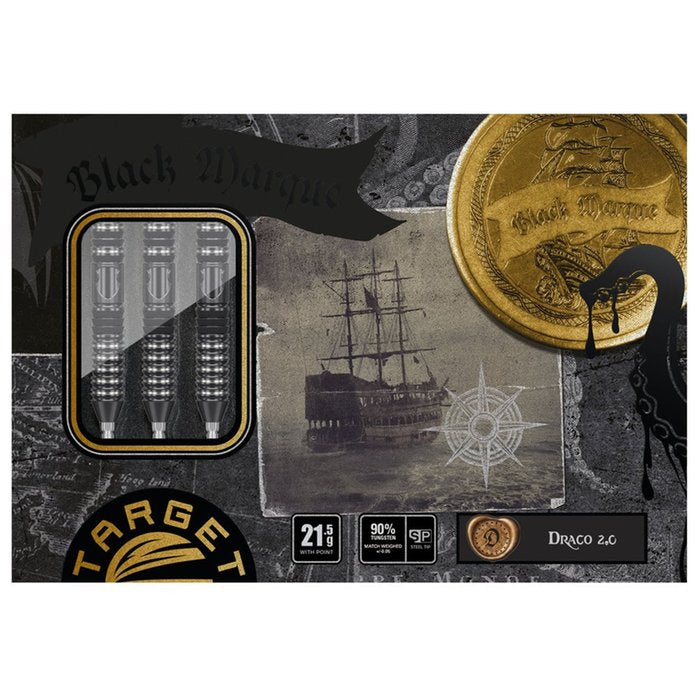 Target Japan - Black Marque Draco Gen2 - Steel Šípky - Direct Darts - 4