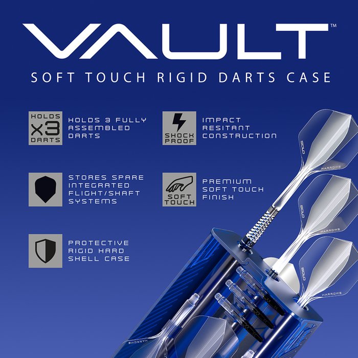 Harrows - Vault - Modrý - Puzdro Na Šípky - Direct Darts - 2