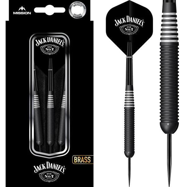Jack Daniels - Old No7 Electro Černá - Brass - Steel Šípky - Direct Darts - 1