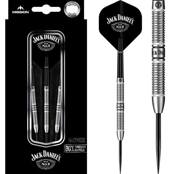 Jack Daniels - Old No7 Wolfram Šíp Ringed 80% - Steel Šípky - Direct Darts - 1