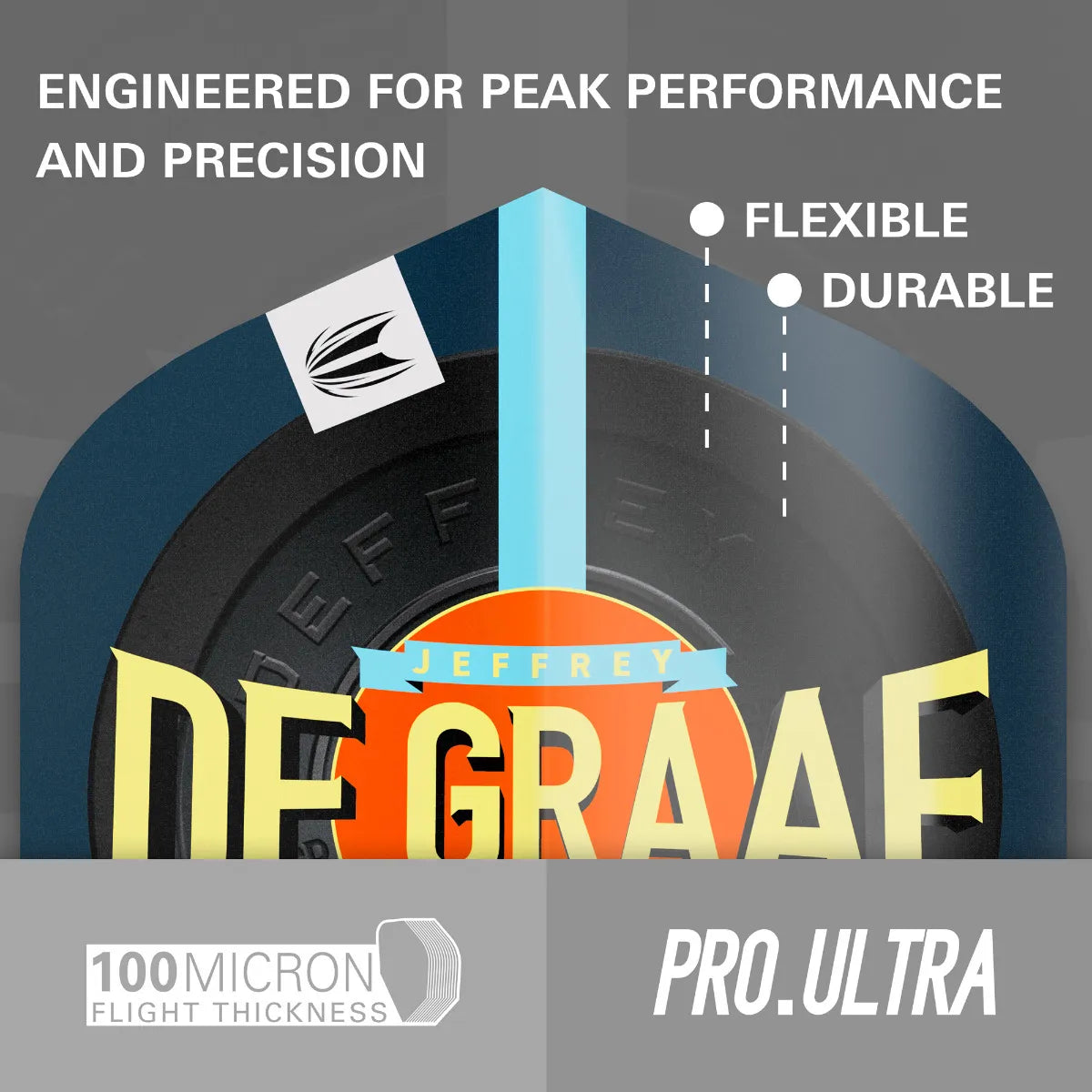 Target - Jeffrey De Graaf G1 Pro Ultra - (9Db) - No2 - 100 Mikron - Letky Na Šípky - Direct Darts - 4