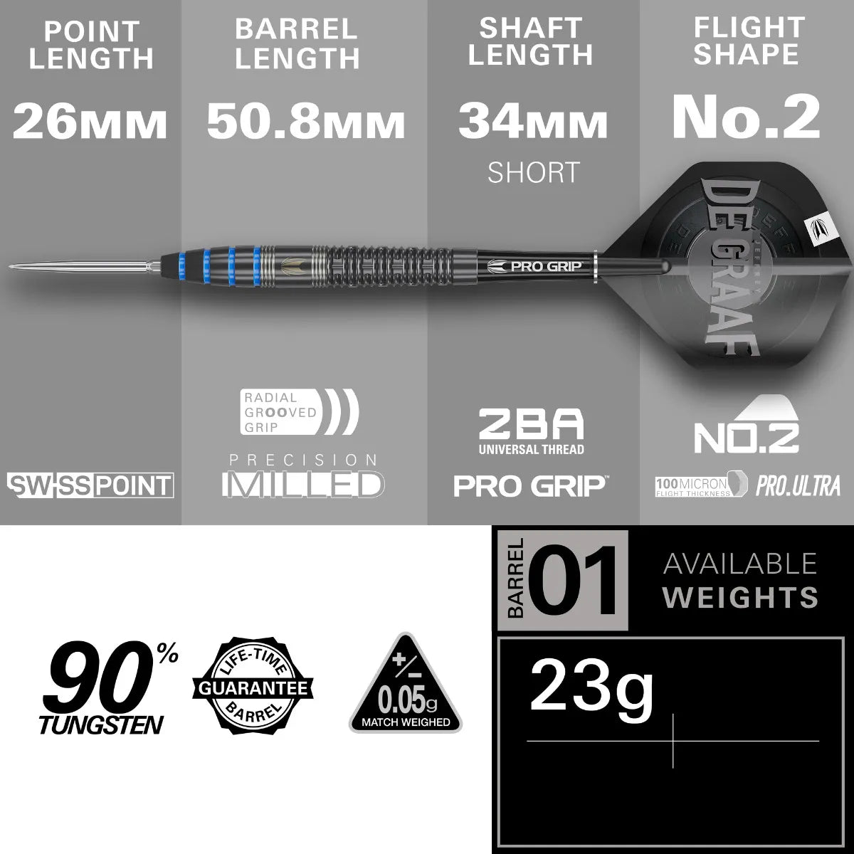 Target - Jeffrey De Graaf - Steel Šípky - Direct Darts - 3