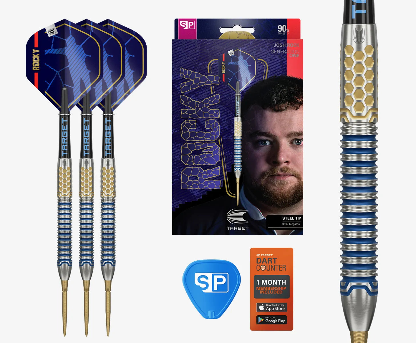 Target - Josh Rock G1 90% Sp - Steel Šípky - Direct Darts - 1