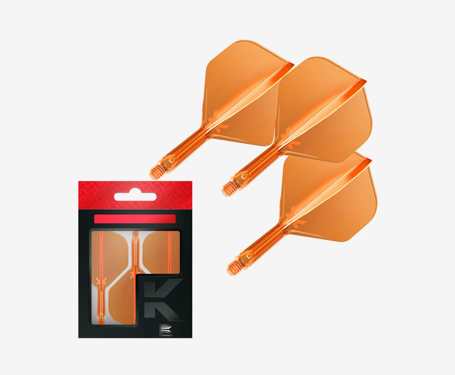 Target - K-Flex - No2 - Neónová Oranžová - Letky/Násadky Na Šípky - Direct Darts - 2