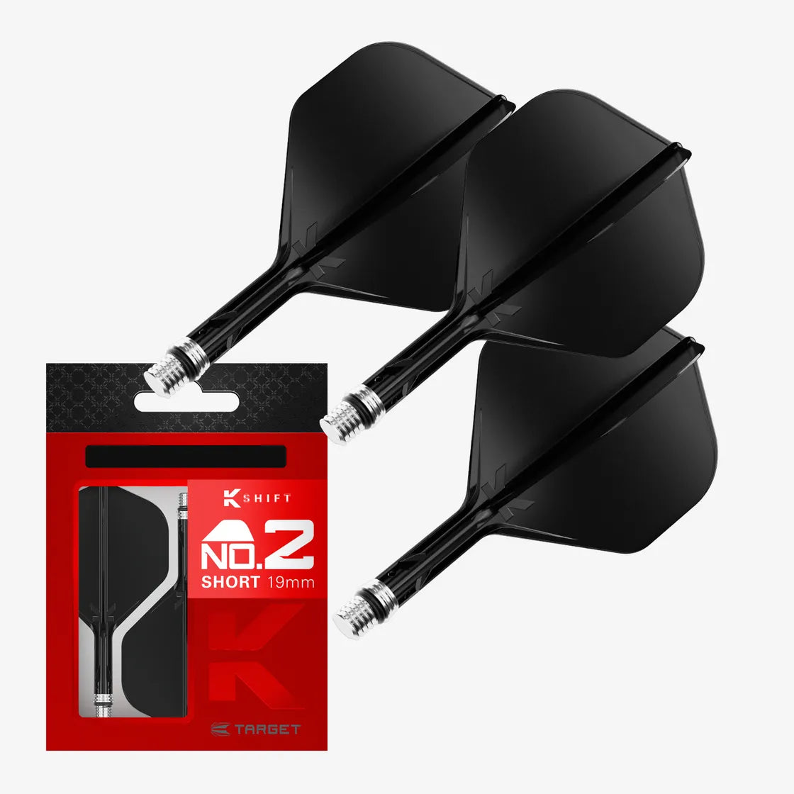 Target - K-Shift Černá - No2 - Letky/Násadka Na Šípky - Direct Darts - 1