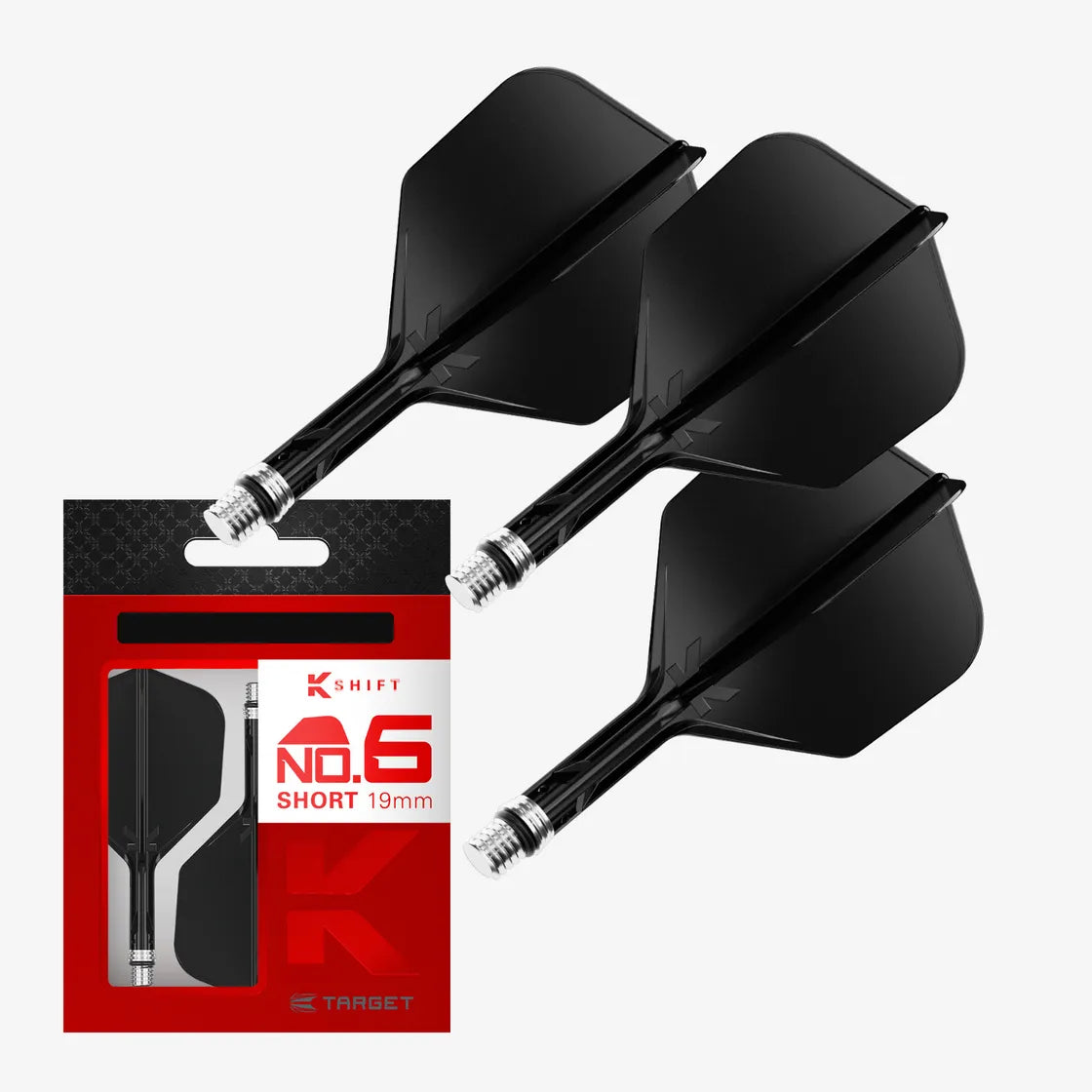 Target - K-Shift Černá - No6 - Letky/Násadka Na Šípky - Direct Darts - 1