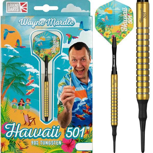 Legend Wayne Mardle - Hawaii 501 90% - Zlatá - Soft Šipky - Direct Darts - 1