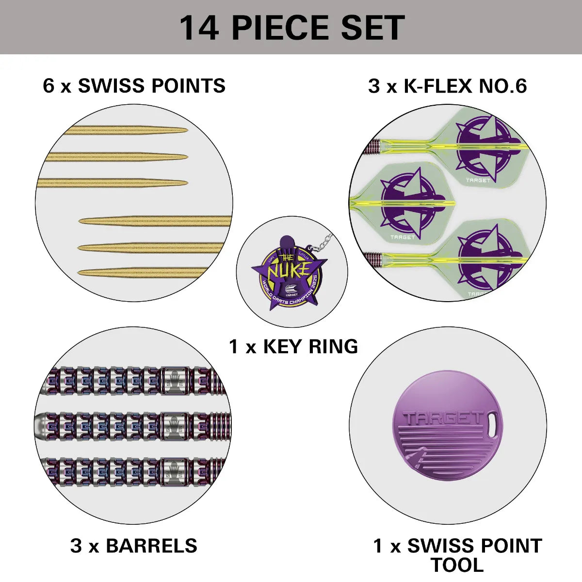 Target - Luke Littler World Champion 2025 Edition - Steel Šípky - Direct Darts - 6