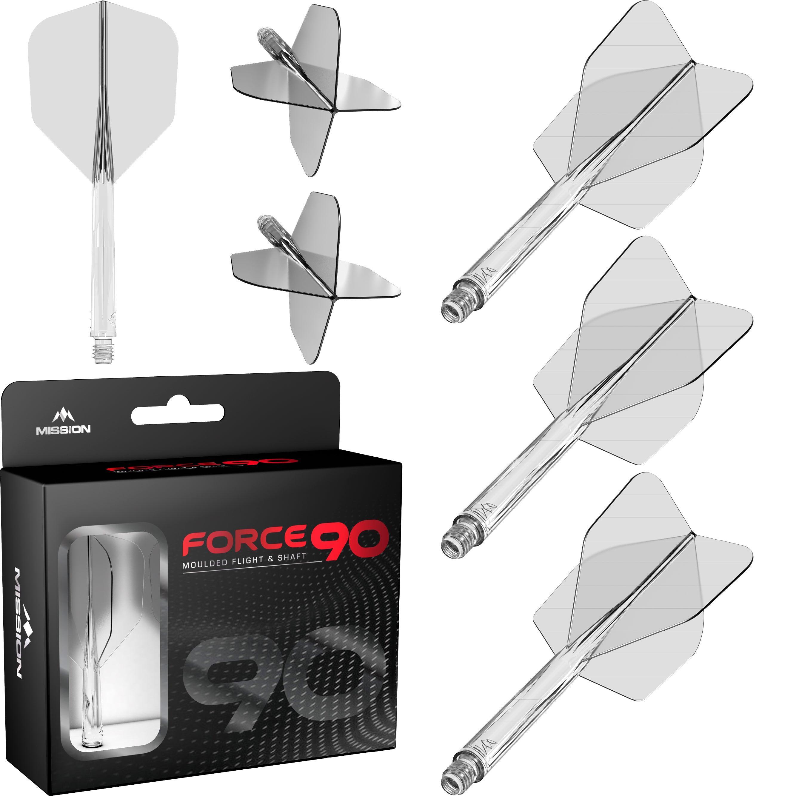 Mission - Force 90 Průhledná - No6 - Letky/Násadky Na Šípky - Direct Darts - 3
