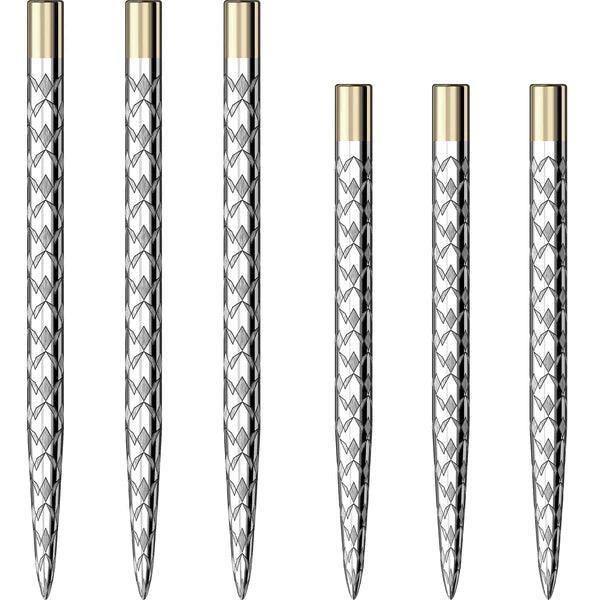 Mission - Laser Plus - Multi Logo - Strieborná - Hroty Na Šípky - Direct Darts - 1