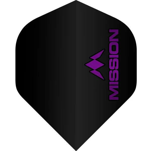 Mission - Logo - Fialová - No2 - 100 Mikron - Letky Na Šípky - Direct Darts - 1