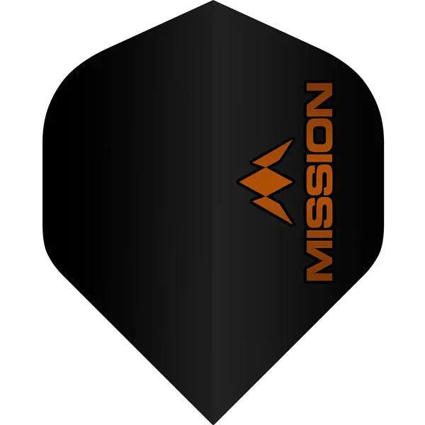 Mission - Logo - Oranžová - No2 - 100 Mikron - Letky Na Šípky - Direct Darts - 1