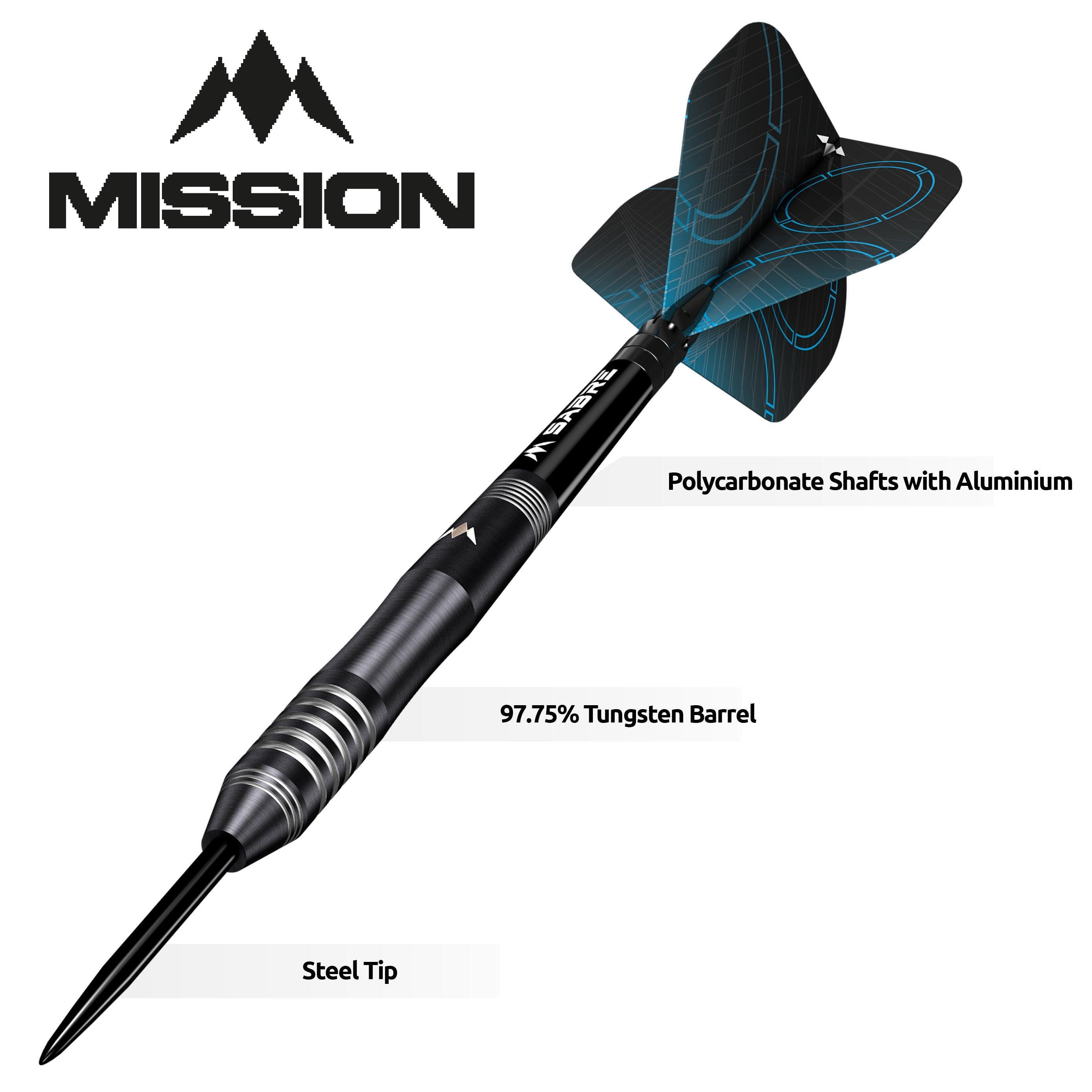 Mission - Precision - Černá Pvd - 90% - Steel Šípky - Direct Darts - 4