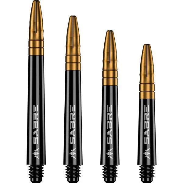 Mission - Sabre - Polykarbonát - Černá - Zlatá Top - Násadky Na Šípky - Direct Darts - 1