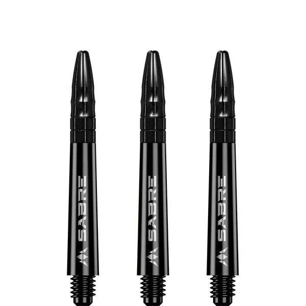 Mission - Sabre - Polykarbonát - Černá - Černá Top - Násadky Na Šípky - Direct Darts - 3