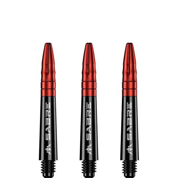 Mission - Sabre - Polykarbonát - Černá - Červená Top - Násadky Na Šípky - Direct Darts - 2