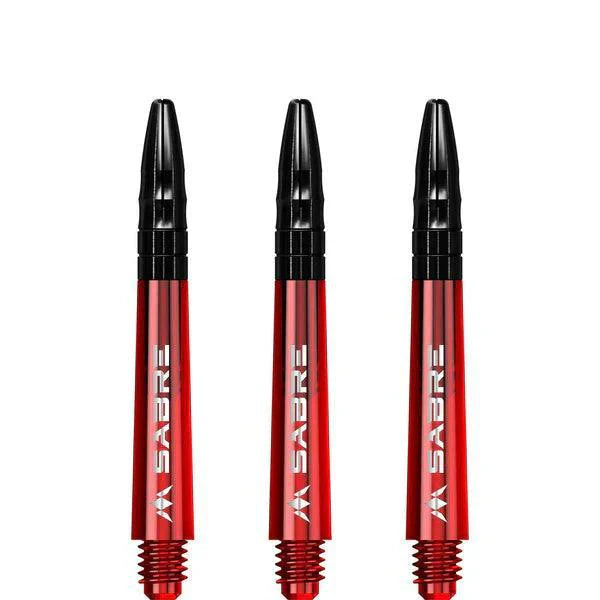 Mission - Sabre - Polykarbonát - Červená - Černá Top - Násadky Na Šípky - Direct Darts - 3