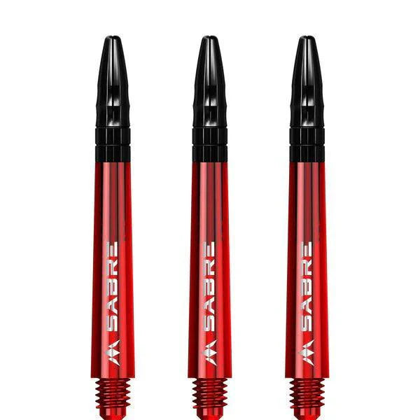 Mission - Sabre - Polykarbonát - Červená - Černá Top - Násadky Na Šípky - Direct Darts - 4