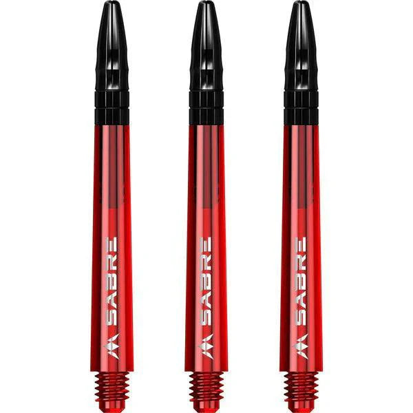 Mission - Sabre - Polykarbonát - Červená - Černá Top - Násadky Na Šípky - Direct Darts - 5