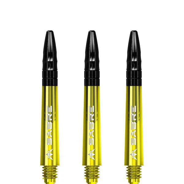 Mission - Sabre - Polykarbonát - Žlutá - Černá Top - Násadky Na Šípky - Direct Darts - 3