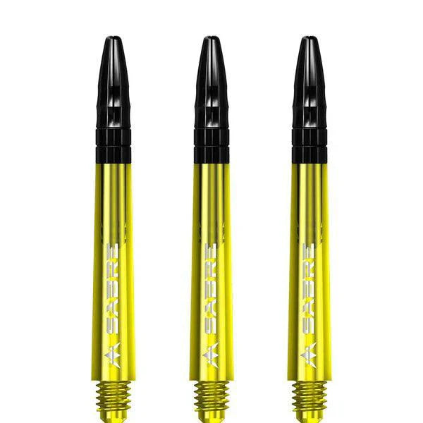 Mission - Sabre - Polykarbonát - Žlutá - Černá Top - Násadky Na Šípky - Direct Darts - 4