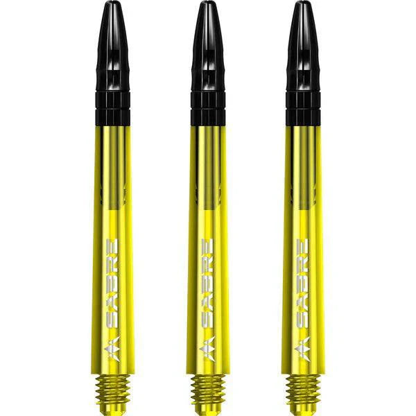 Mission - Sabre - Polykarbonát - Žlutá - Černá Top - Násadky Na Šípky - Direct Darts - 5