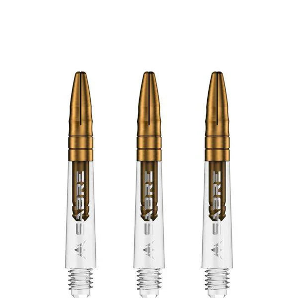 Mission - Sabre - Polykarbonát - Průhledná - Zlatá Top - Násadky Na Šípky - Direct Darts - 2