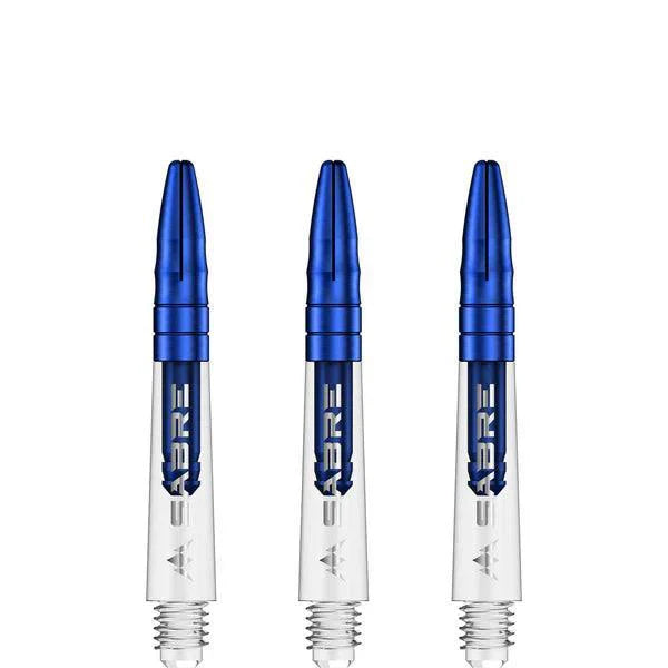 Mission - Sabre - Polykarbonát - Průhledná - Modrá Top - Násadky Na Šípky - Direct Darts - 2