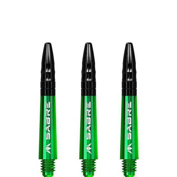 Mission - Sabre - Polykarbonát - Zelená - Černá Top - Násadky Na Šípky - Direct Darts - 2