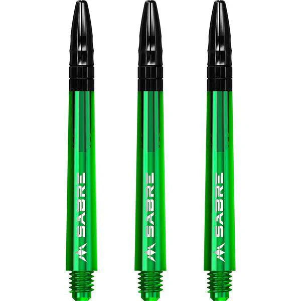 Mission - Sabre - Polykarbonát - Zelená - Černá Top - Násadky Na Šípky - Direct Darts - 5