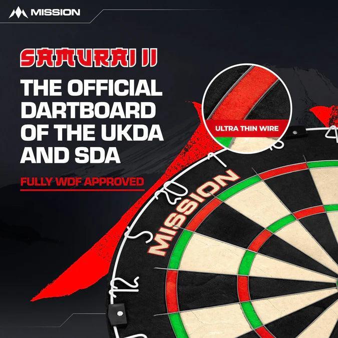 Mission - Samurai Ii - Ultratenké Zapojenie Drôtov - Sisalový Terč Na Šípky - Direct Darts - 2