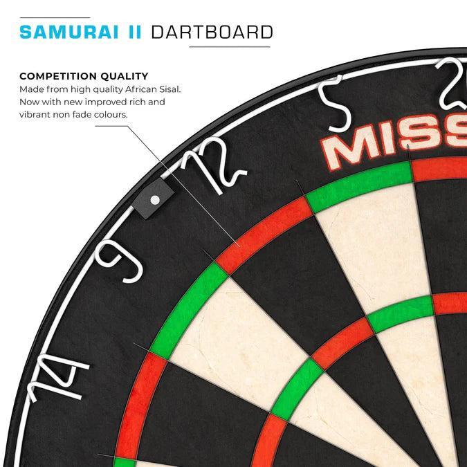 Mission - Samurai Ii - Ultratenké Zapojenie Drôtov - Sisalový Terč Na Šípky - Direct Darts - 8