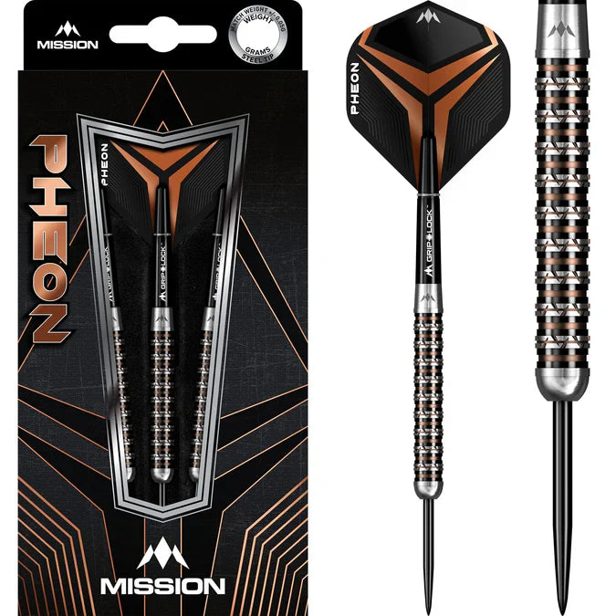 Mission - Pheon - Černá/Bronzová - Steel Šipky - Direct Darts - 1