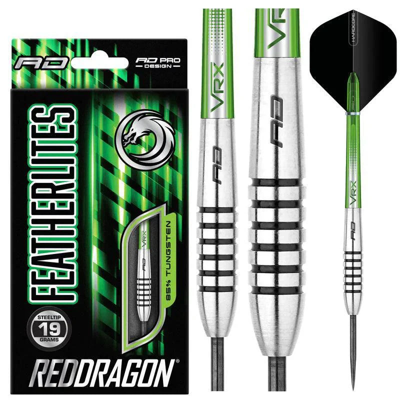Red Dragon - Featherlite V9 - 85% - Steel Šípky - Direct Darts - 2