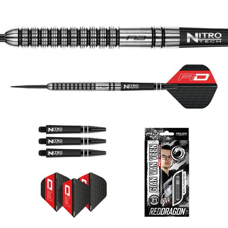 Red Dragon - Gian Van Veen - 90% - Steel Šípky - Direct Darts - 5