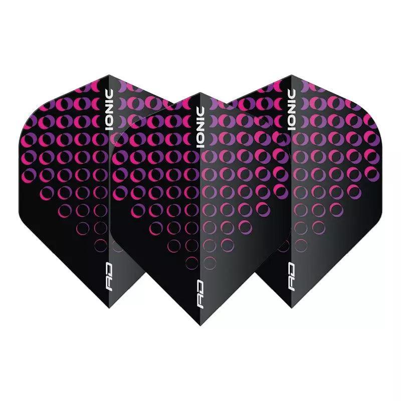 Red Dragon - Hardcore Ionic Růžová Circles - 100 Mikron - Letky Na Šípky - Direct Darts - 1