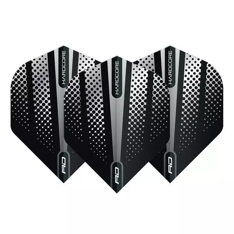 Red Dragon - Hardcore Radical Černá Flash - 100 Mikron - Letky Na Šípky - Direct Darts - 1