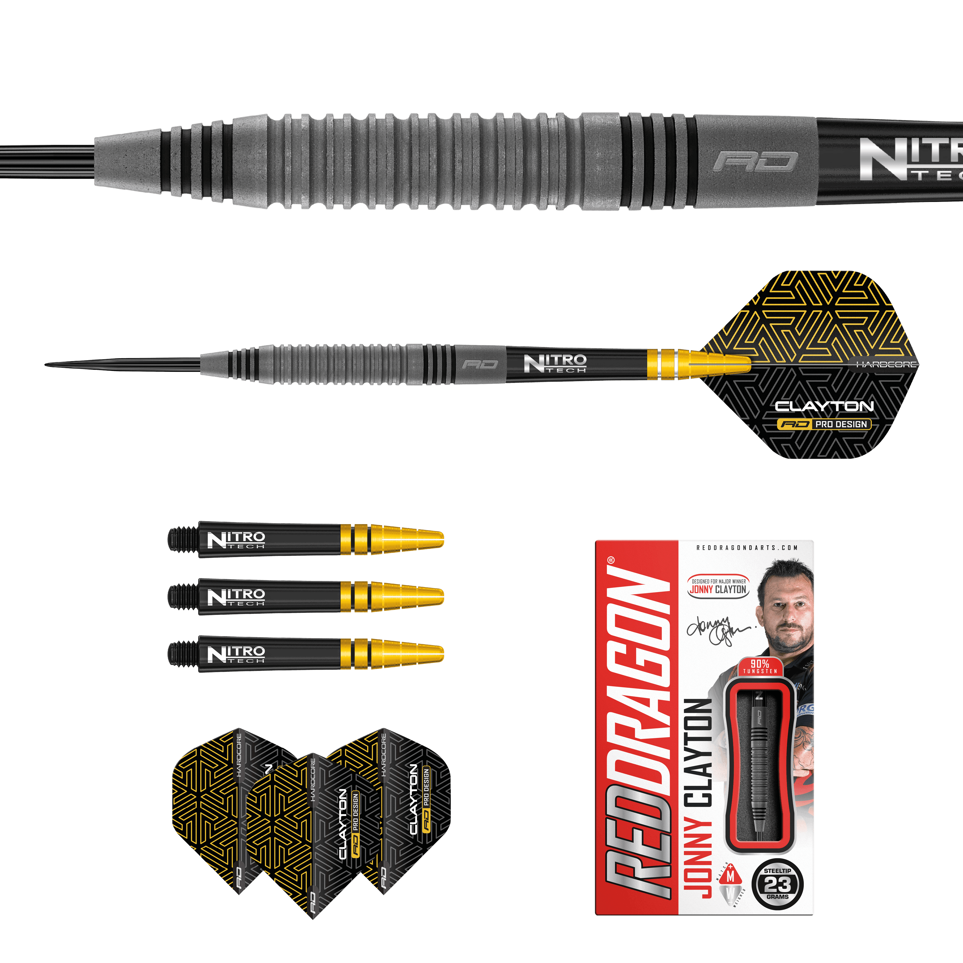 Red Dragon - Jonny Clayton Oxide Edition 90% - Steel Šípky - Direct Darts - 5